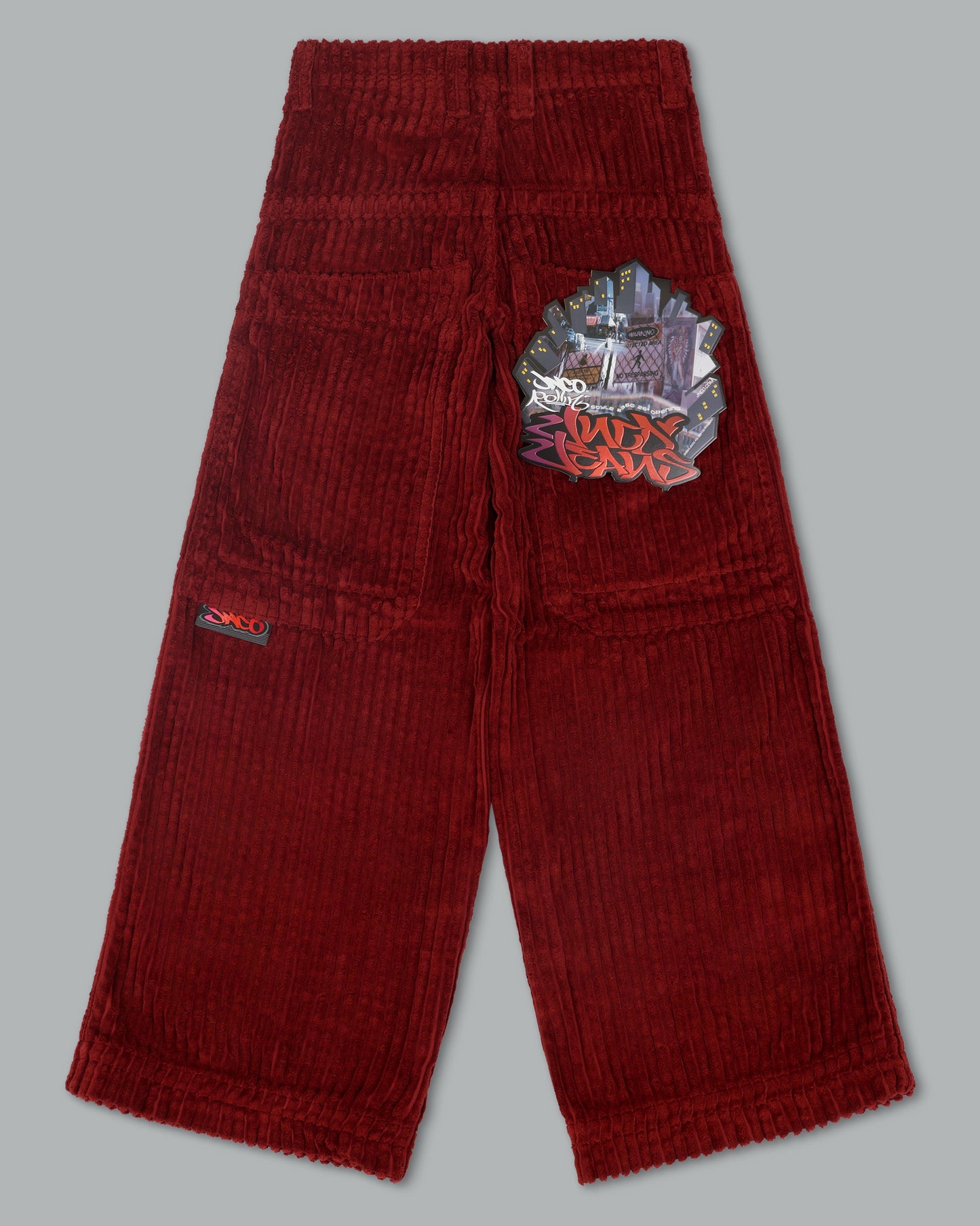 W Rollin. 26". 2 Wale Corduroy. Burgundy.