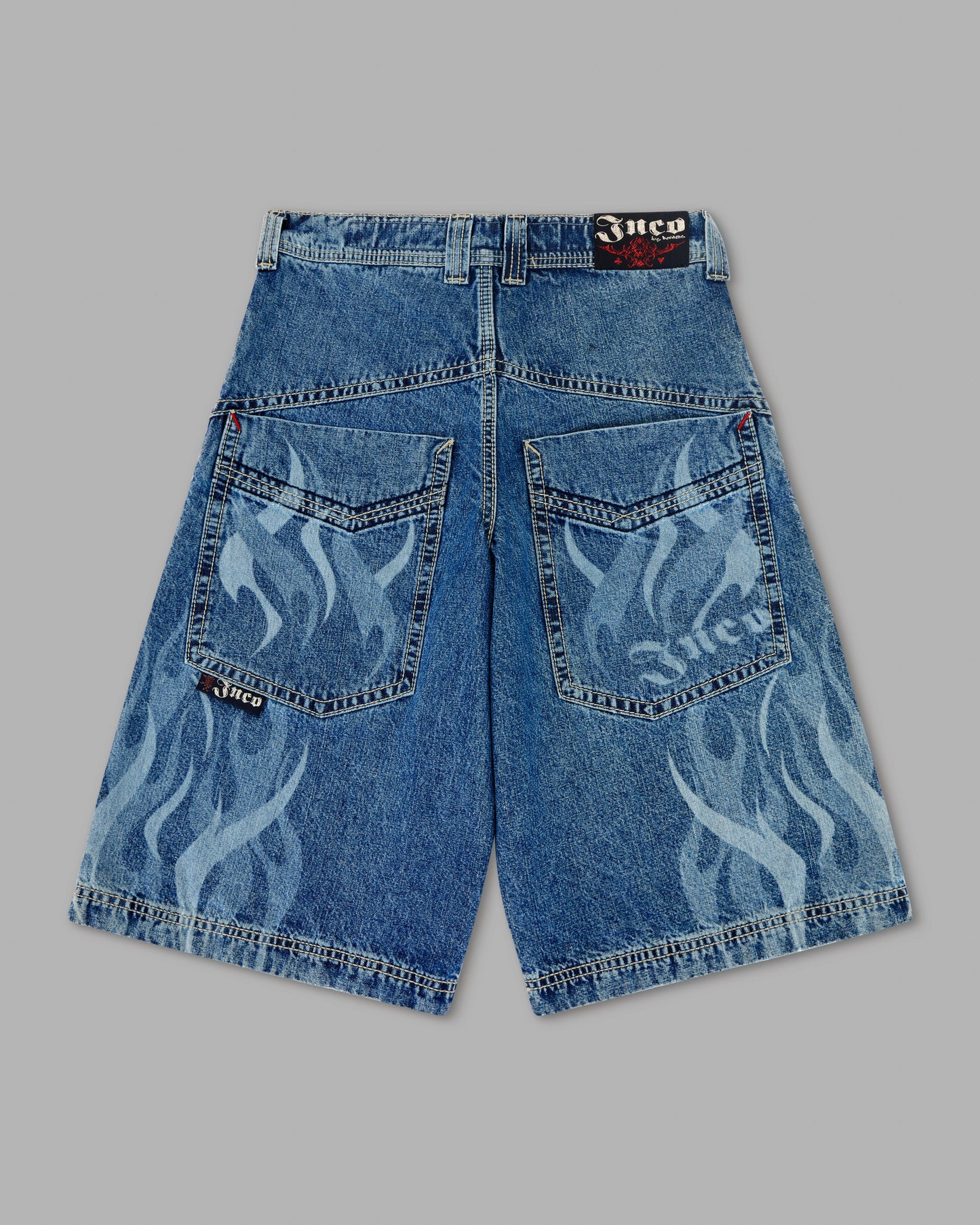 Rising Flames Shorts. 15" Inseam. Dark Stone.