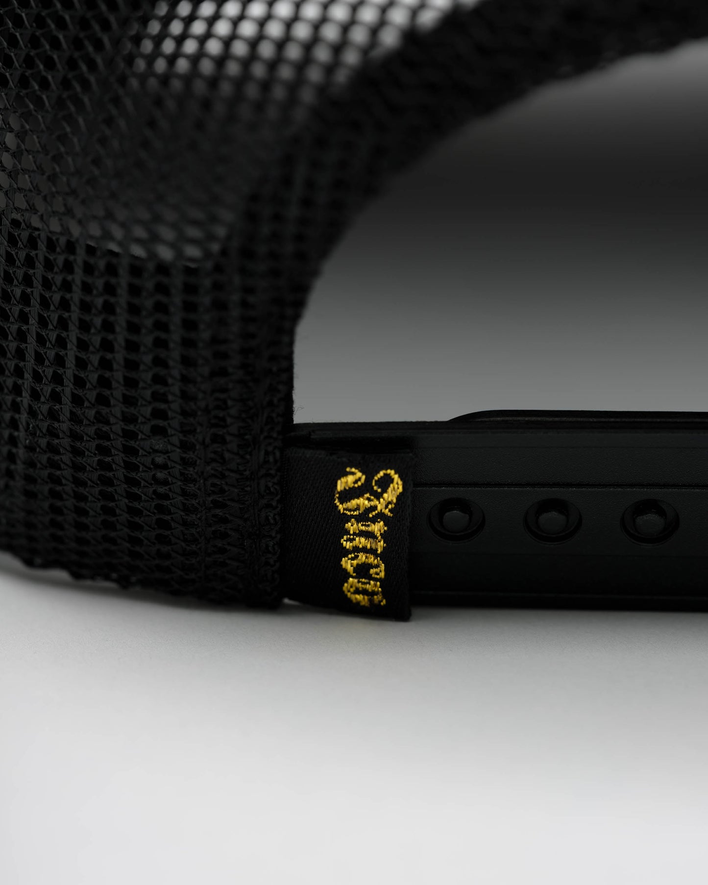 Tribal Trucker Hat. Black/ Gold.