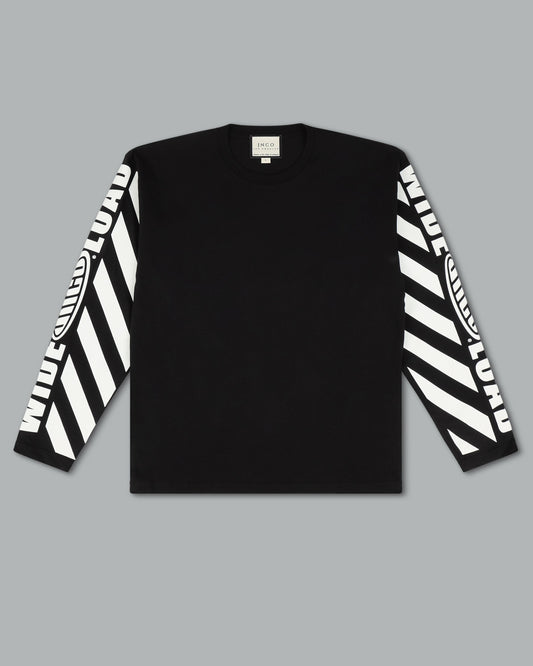 Wide Load Long Sleeve Tee. Jet Black.