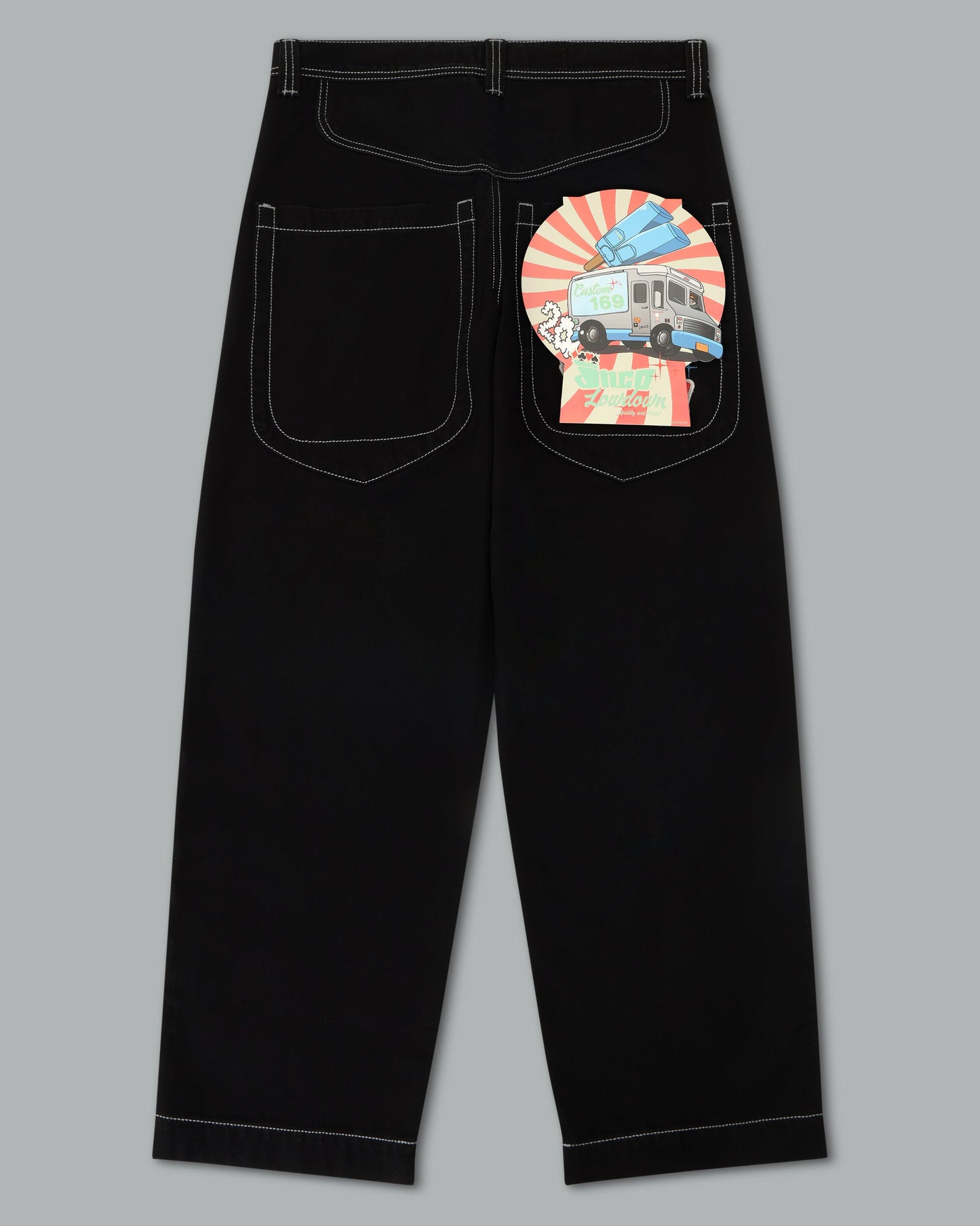 1169 Low Down Deck. 20". Jet Black.