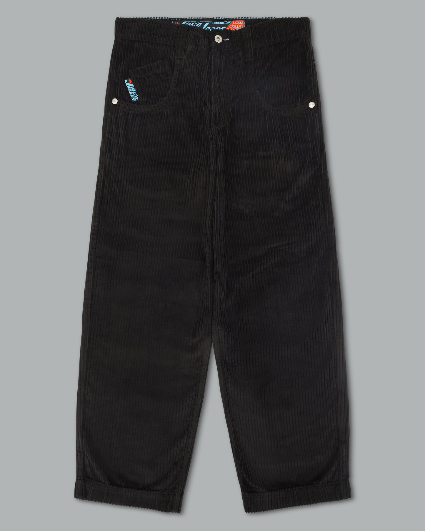169 Low Down. 20". 4 Wale Corduroy. Black.