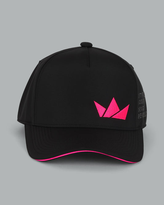 Crown Logo Hat. Neon Pink.