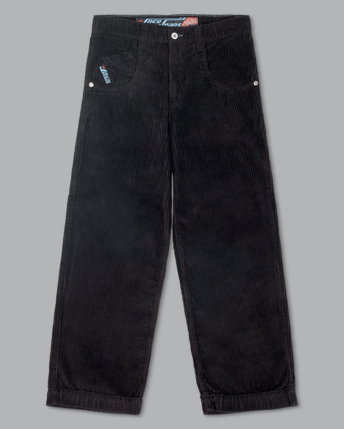W169 Low Down. 20". 4 Wale Corduroy. Black.