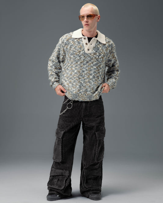 Legacy. 24". 2 Wale Corduroy. Black.