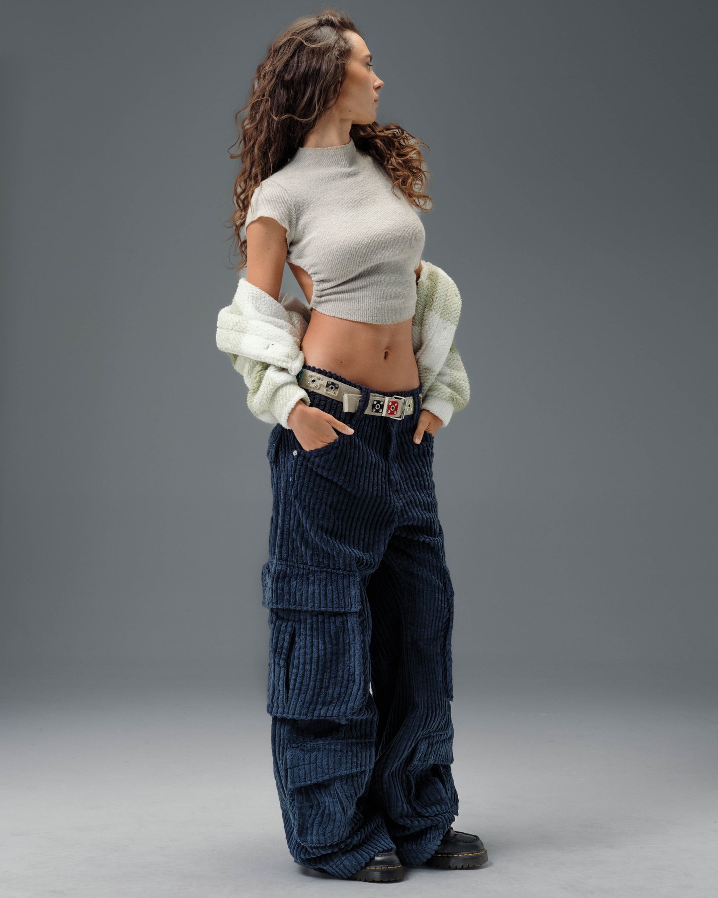 W Legacy. 24". 2 Wale Corduroy. Navy.