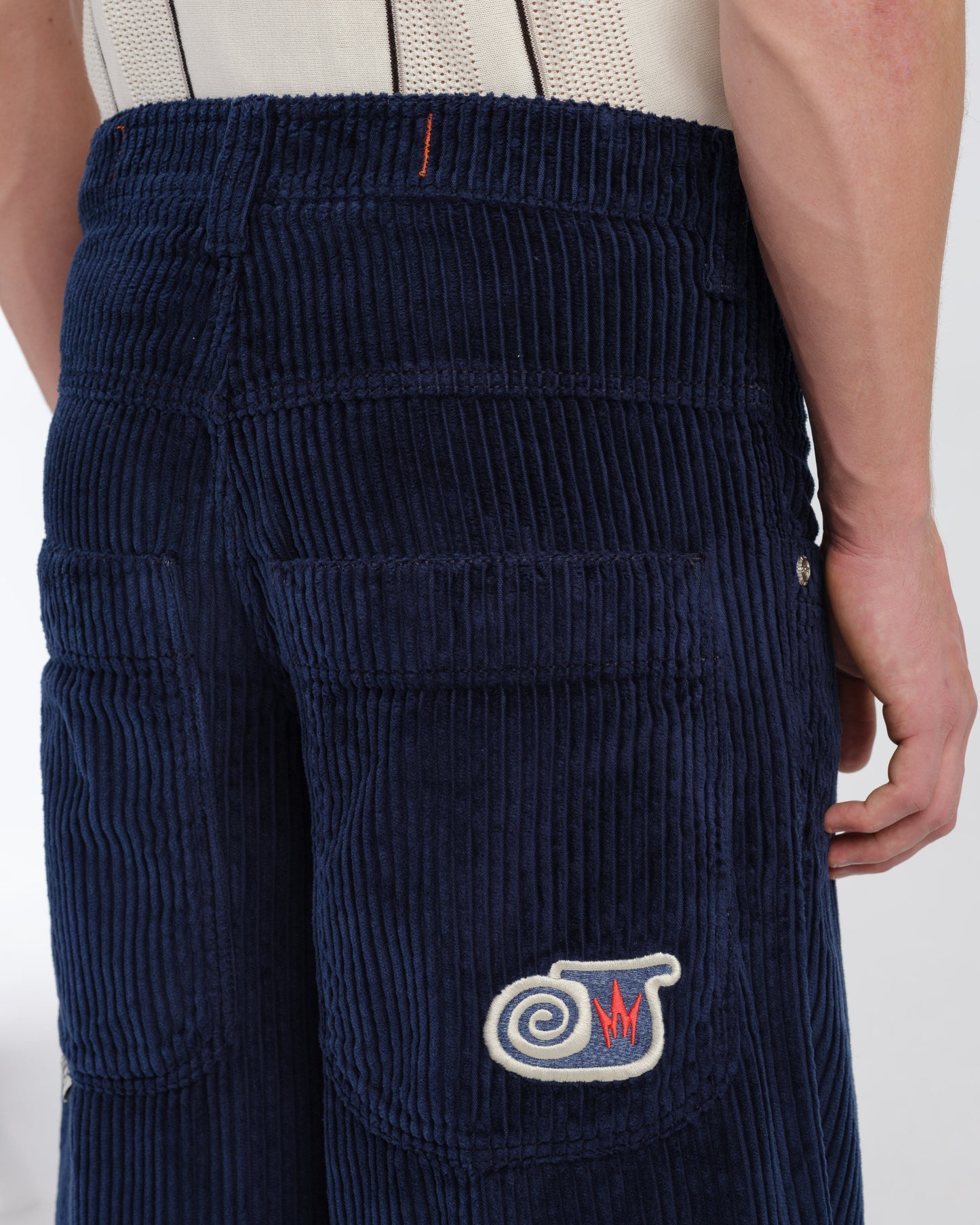 101 Twin Cannon. 26". 4 Wale Corduroy. Navy.