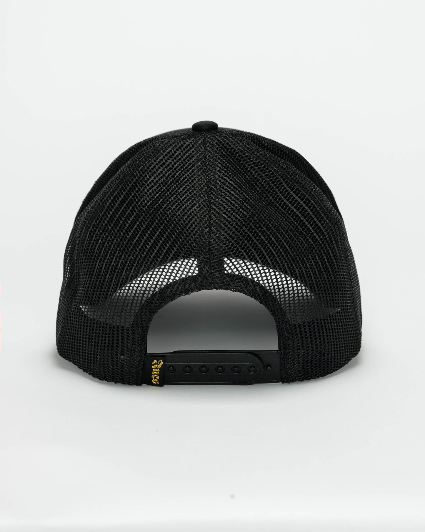 Tribal Trucker Hat. Black/ Gold.