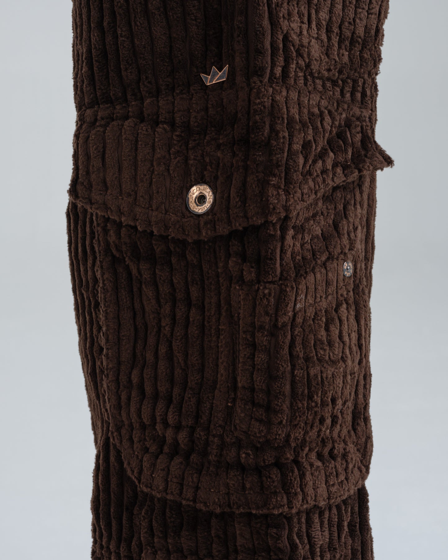 W Quad Cargo. 23". 2 Wale Corduroy. Java Brown.