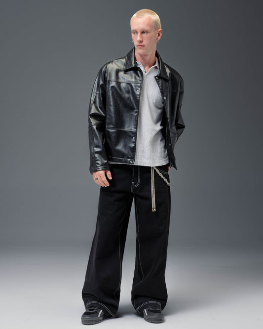 1179 Easy Wide Pipes. 23". Jet Black.