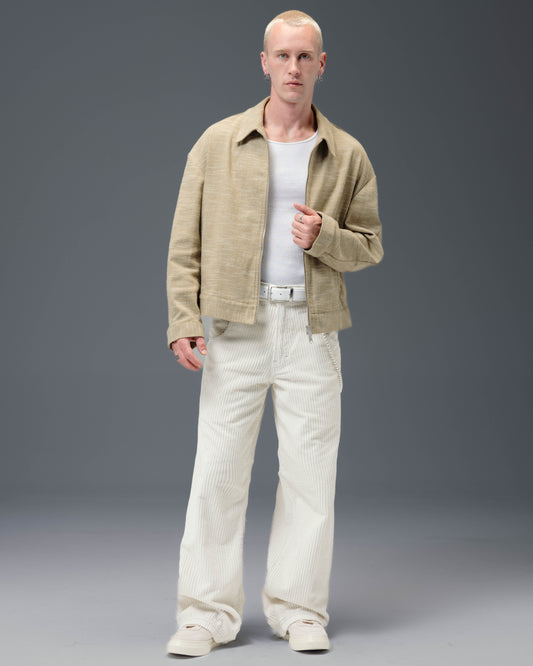 1179 Easy Wide Pipes. 23". 4 Wale Corduroy. Tofu.