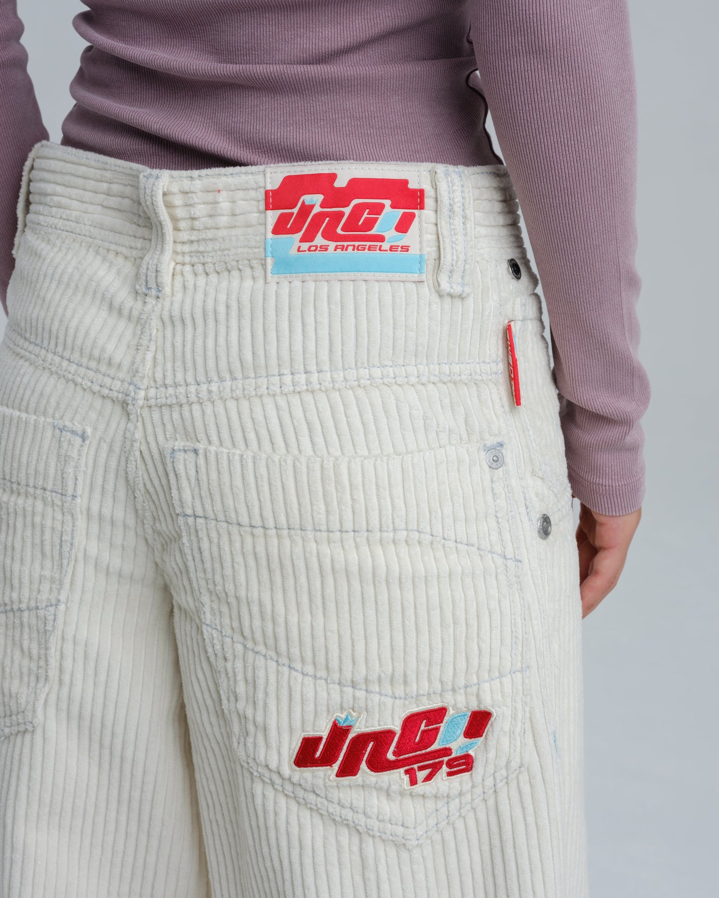 W1179 Easy Wide Pipes. 23". 4 Wale Corduroy. Tofu.