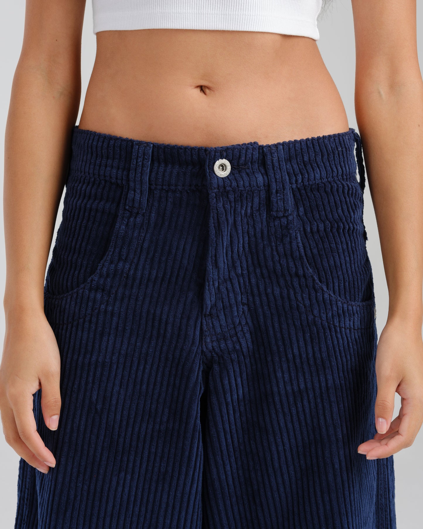 W101 Twin Cannon. 26". 4 Wale Corduroy. Navy.