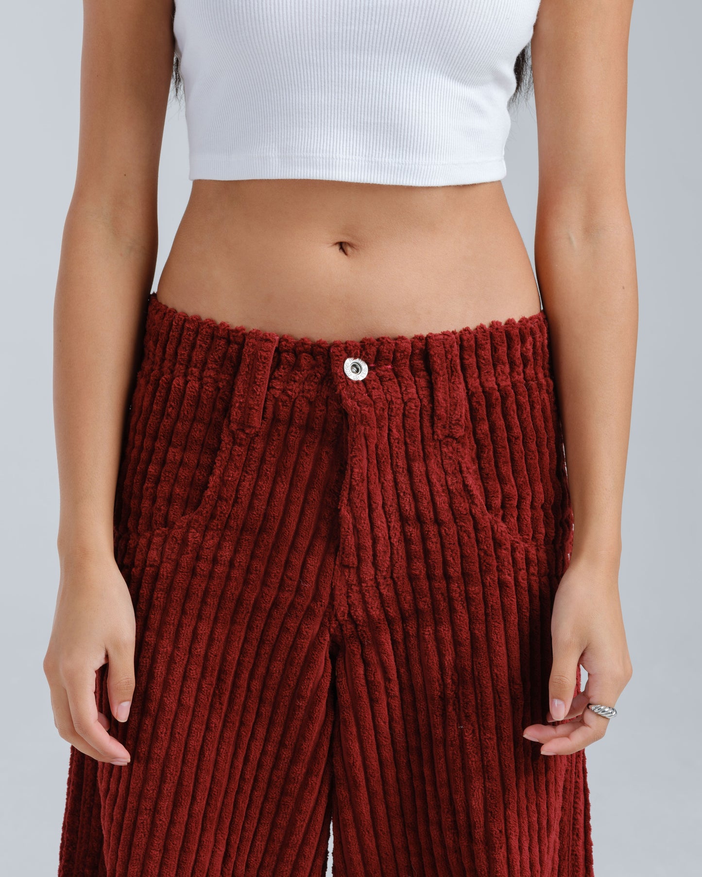 W Rollin. 26". 2 Wale Corduroy. Burgundy.