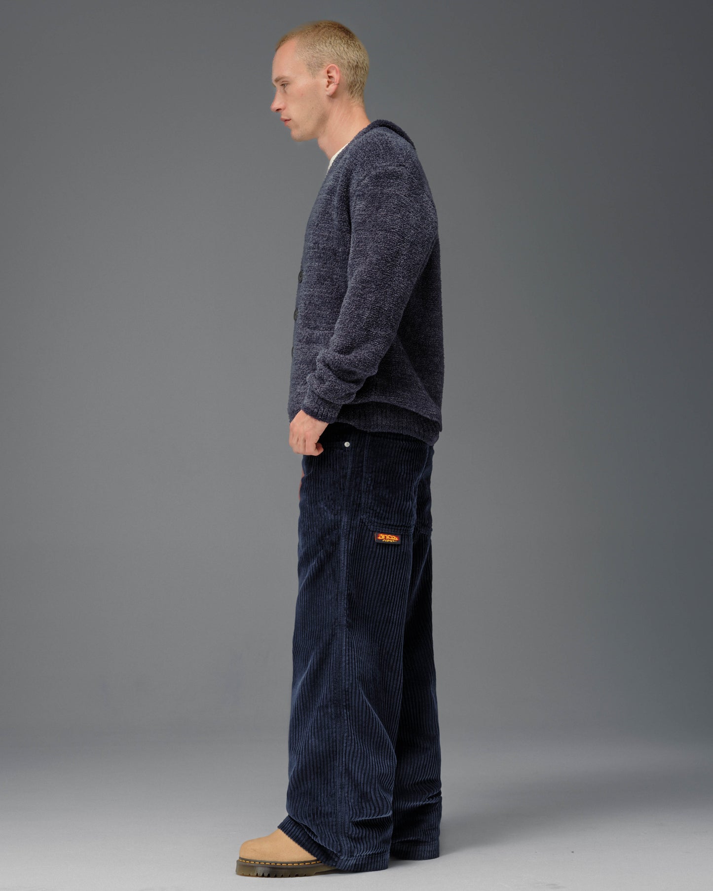 179 Pipes. 23". 4 Wale Corduroy. Navy.