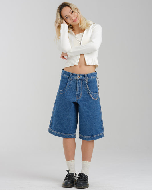 W101 Twin Cannon Shorts. 14" Inseam. Dark Stone.