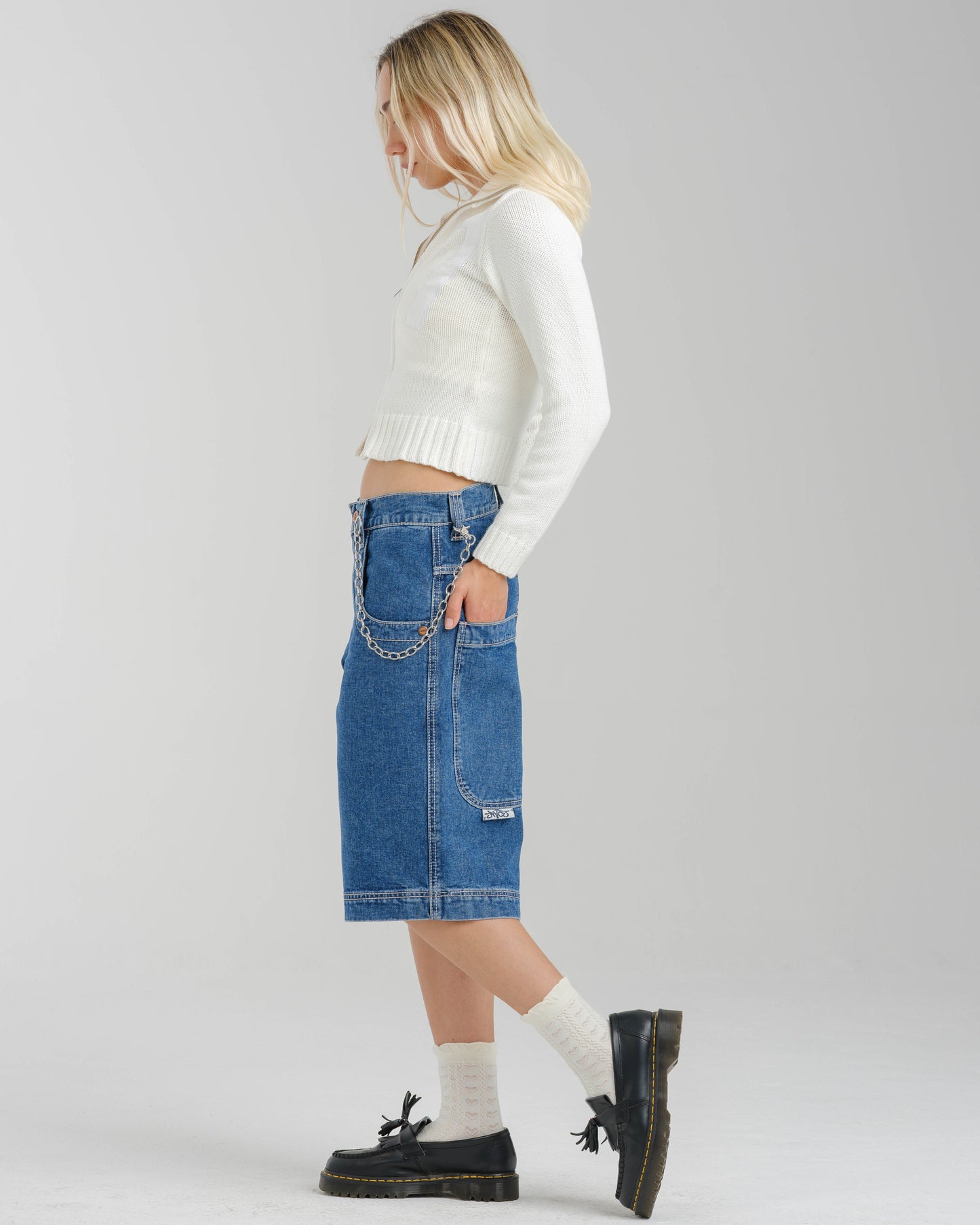 W101 Twin Cannon Shorts. 14" Inseam. Dark Stone.