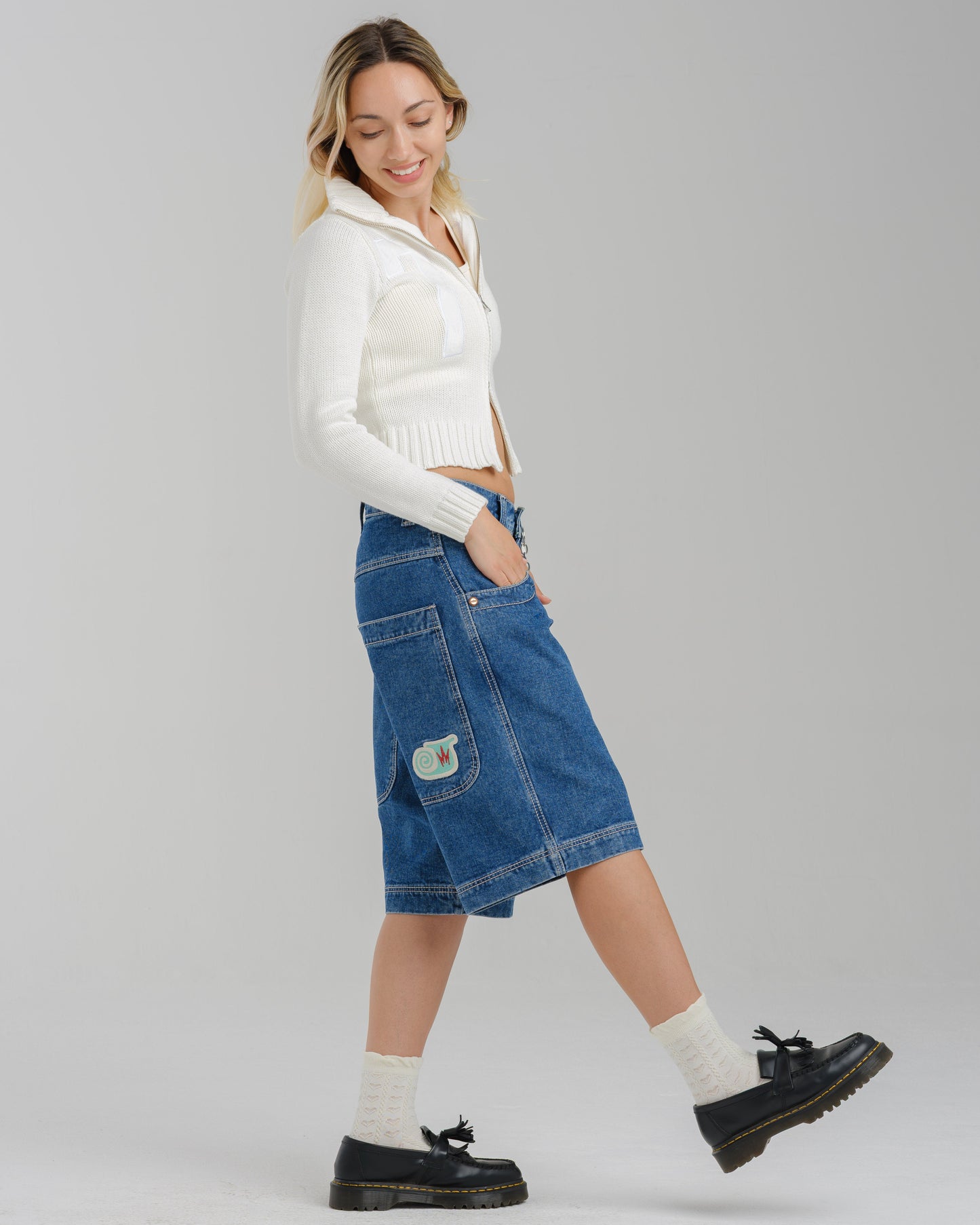 W101 Twin Cannon Shorts. 14" Inseam. Dark Stone.